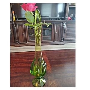 Green Vase Mid Century